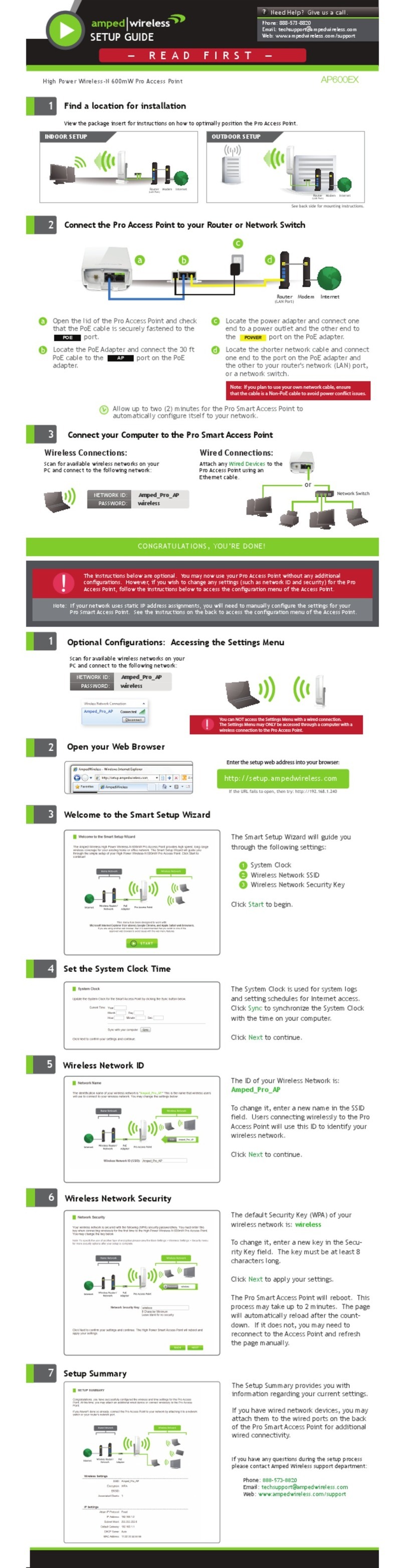 Amped Wireless AP600EX User manual