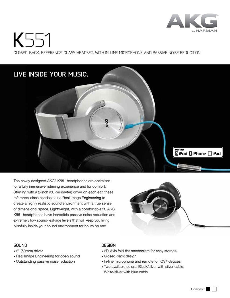 AKG K551 Brochure & specs