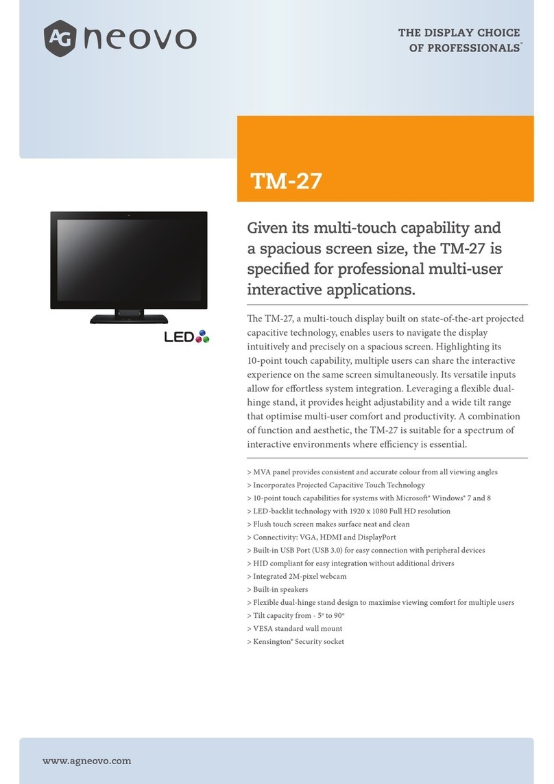 AG Neovo TM-27 User manual