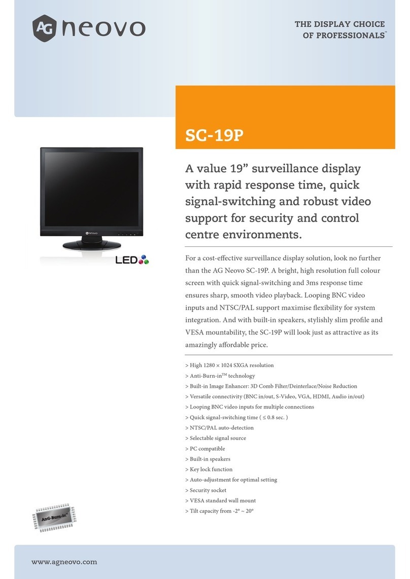 AG Neovo SC-19P User manual