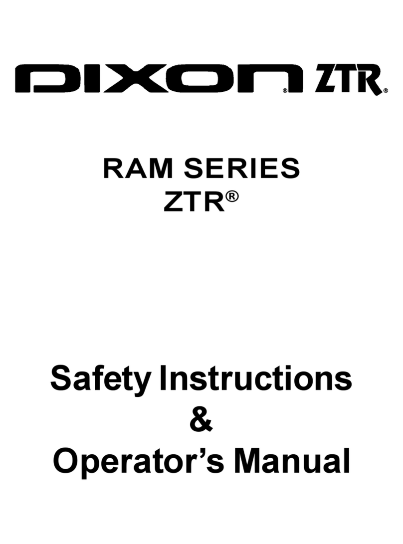 Dixon ZTR RAM SERIES Safety and operation manual