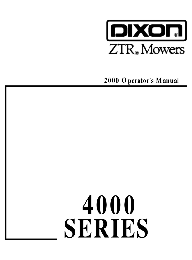 Dixon ZTR 4000 series User manual