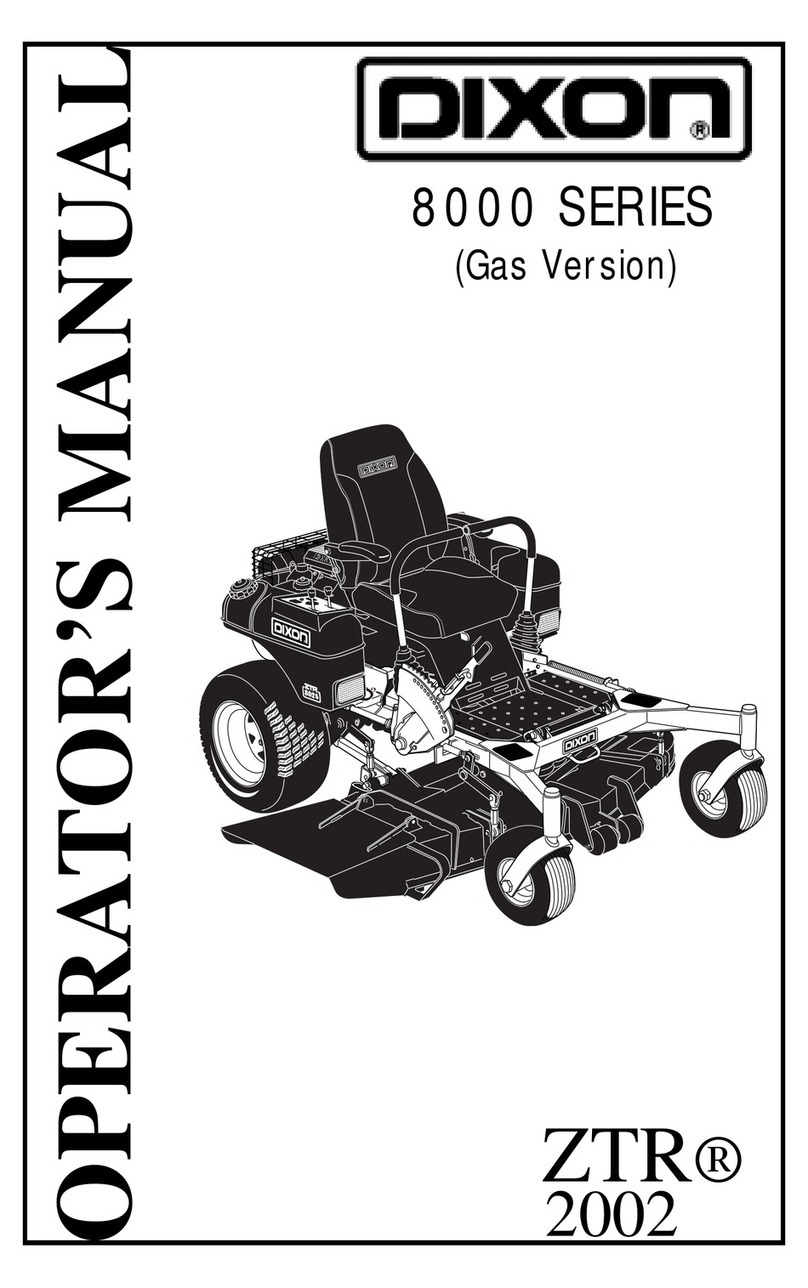 Dixon ZTR 8000 Series User manual