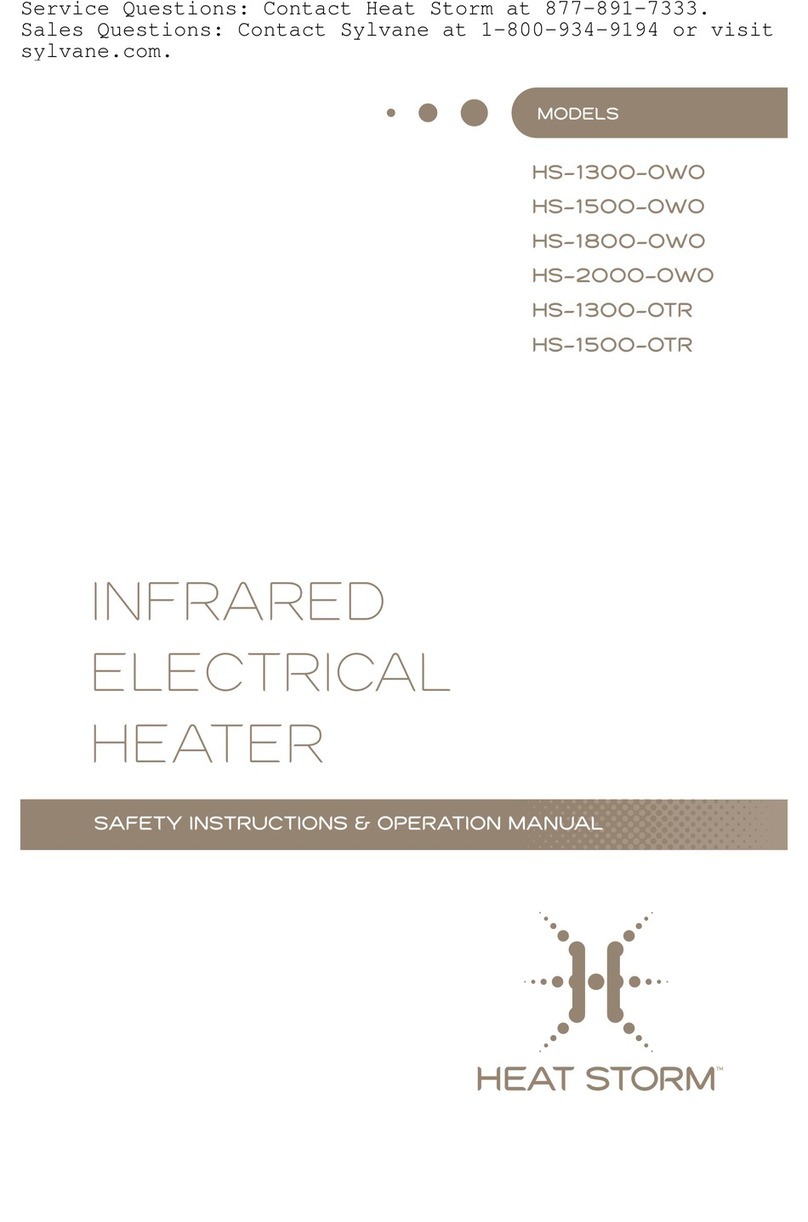 Heat Storm HS-1500-OWO Safety instructions & operation manual