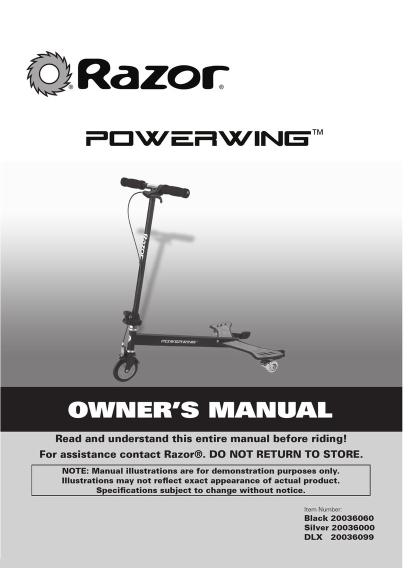 Razor Powerwing Black 20036060 User manual