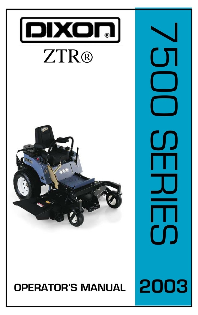 Dixon ZTR 7525 User manual