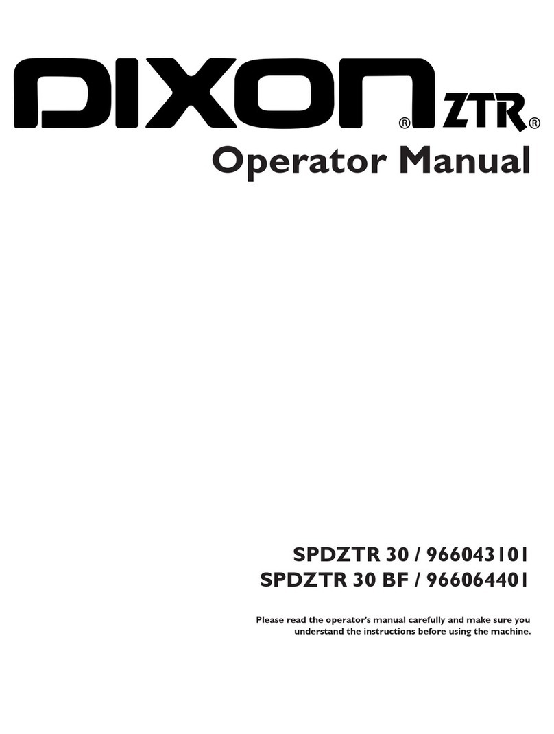 Dixon SSPDZTR 30 User manual