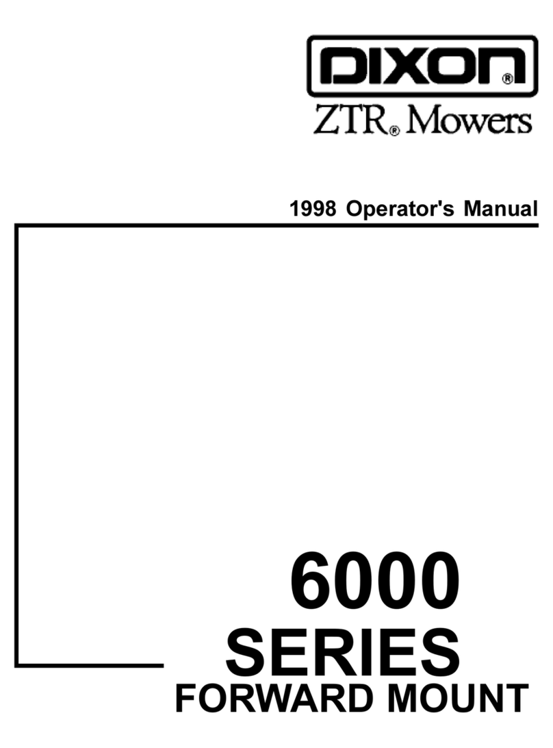 Dixon ZTR 6000 Series User manual