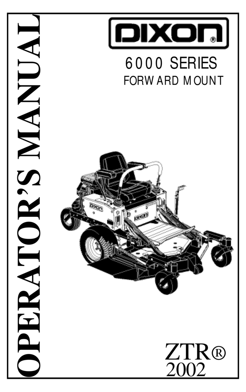 Dixon ZTR 6000 Series Operator's manual
