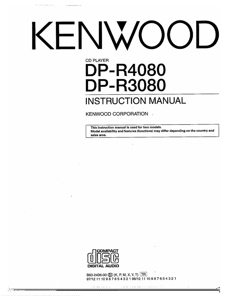 Kenwood DP-R4080 User manual