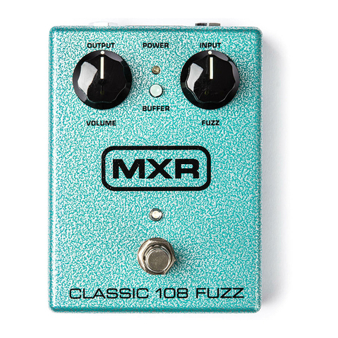 mxr M173 Classic 108 Fuzz Specifications