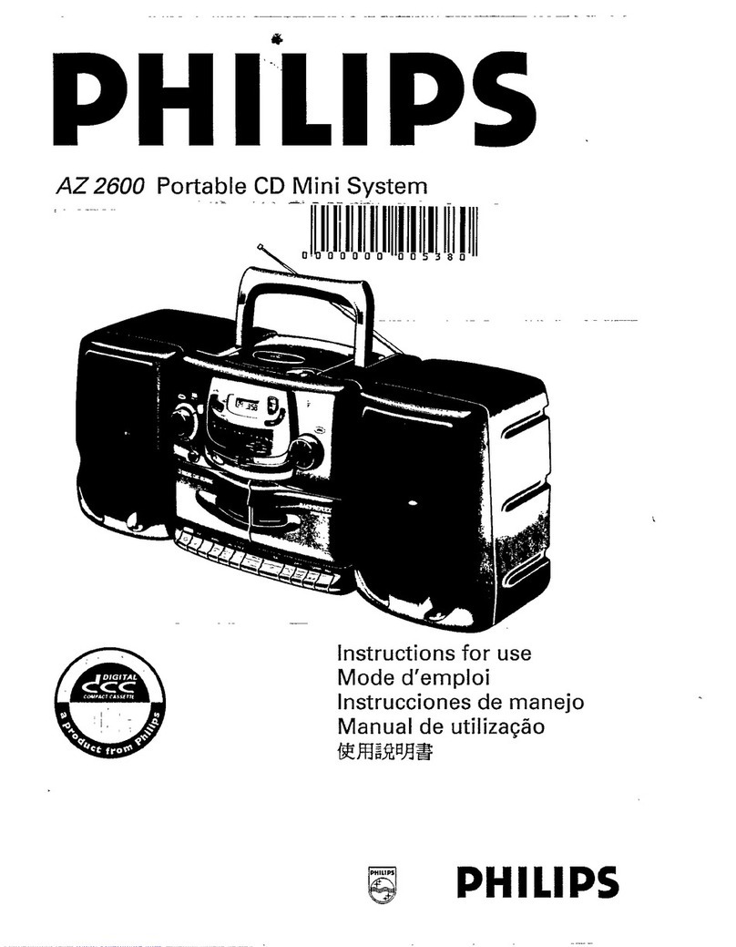 Philips AZ 2600 Instructions for use Philips AZ 2600 Instructions for use
