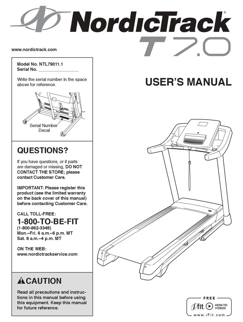 NordicTrack NTL79011.1 User manual