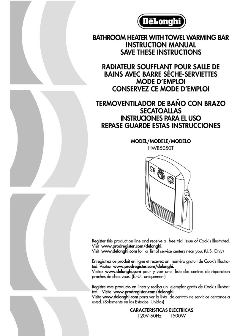 DeLonghi HWB5050T User manual