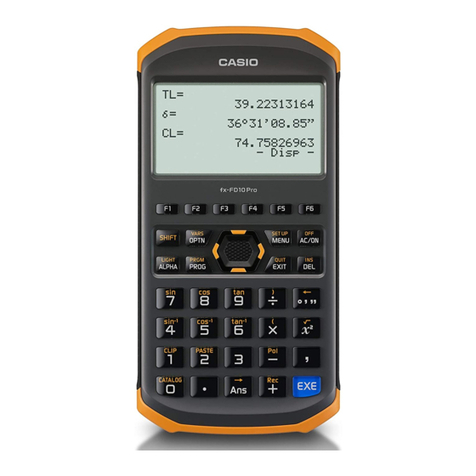 Casio fx-FD10 Pro User manual