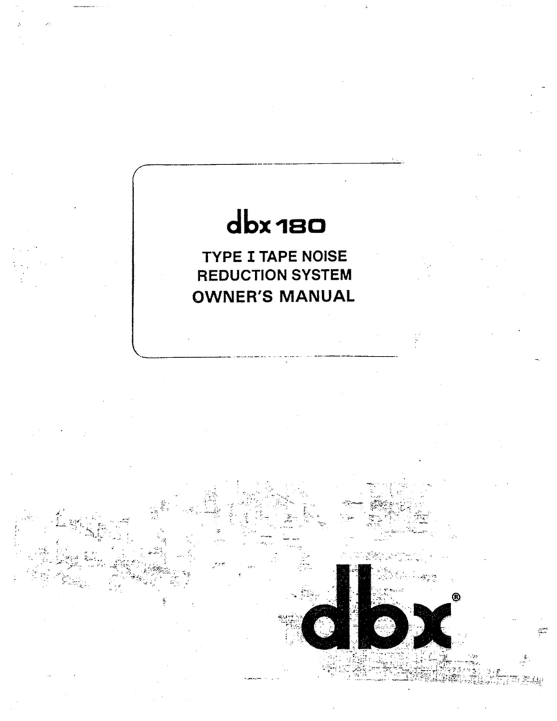 dbx 180 User manual