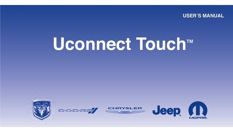 Chrysler Uconnet Touch user manual Chrysler Uconnet Touch user manual