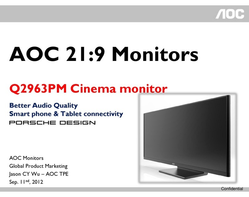 AOC Q2963PM User manual