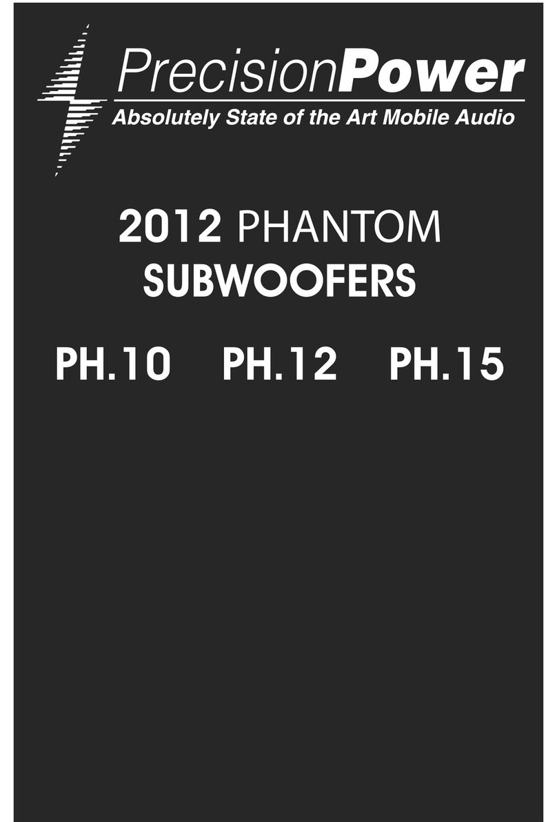 Precision Power PH.10 User manual Precision Power PH.10 User manual