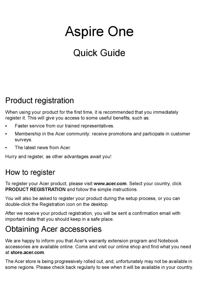 Acer Aspire Notebook Series quick guide Acer Aspire Notebook Series quick guide