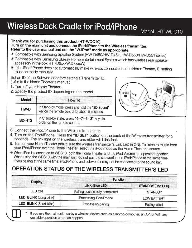 Samsung HT-WDC10 user manual
