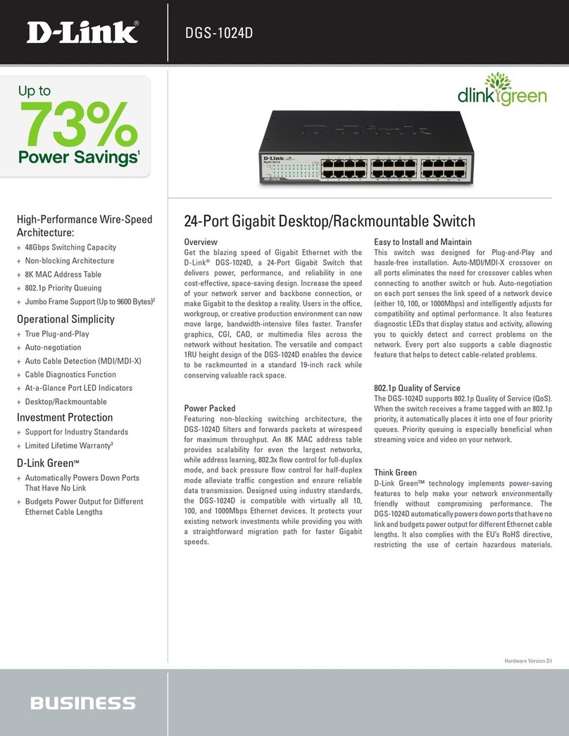 D-Link DGS-1024D - Switch User manual