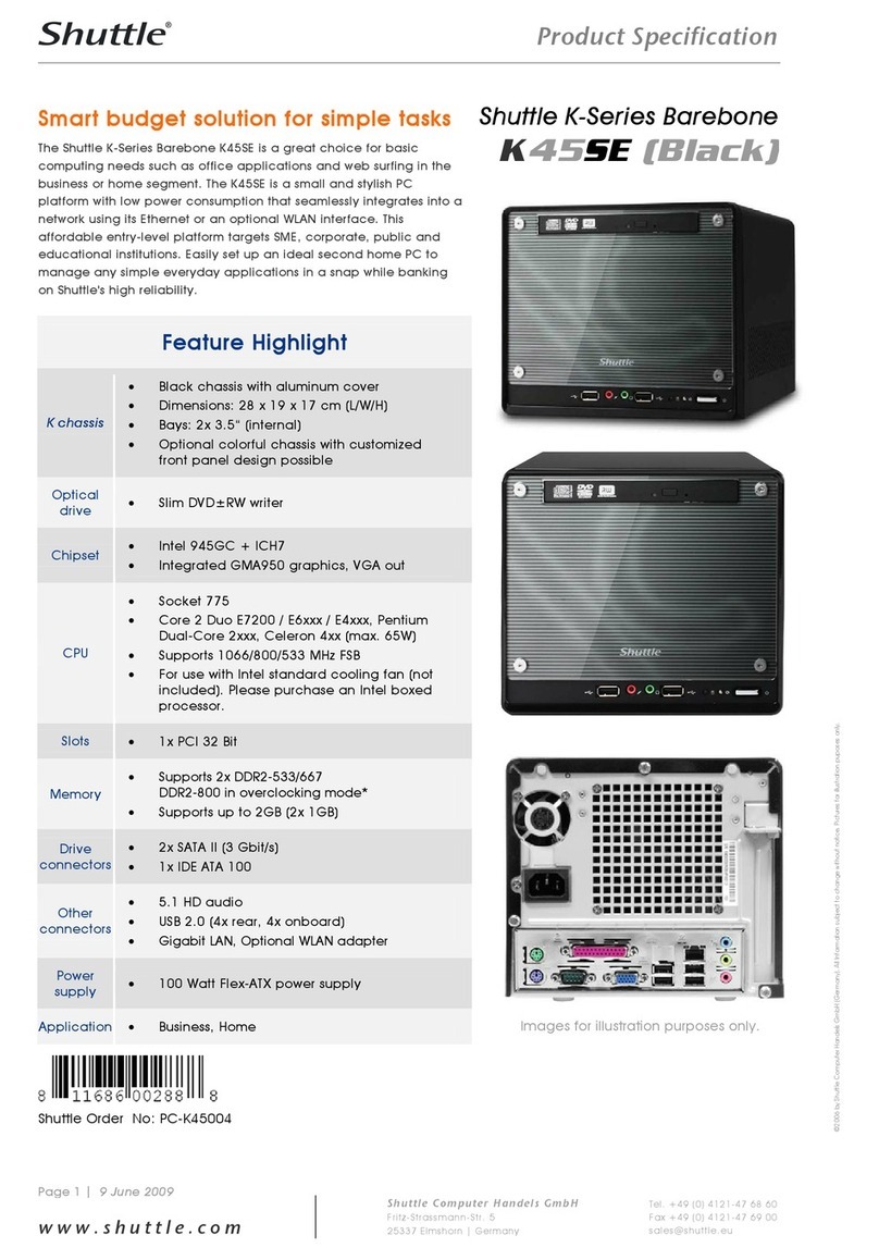 Shuttle K45SE User manual