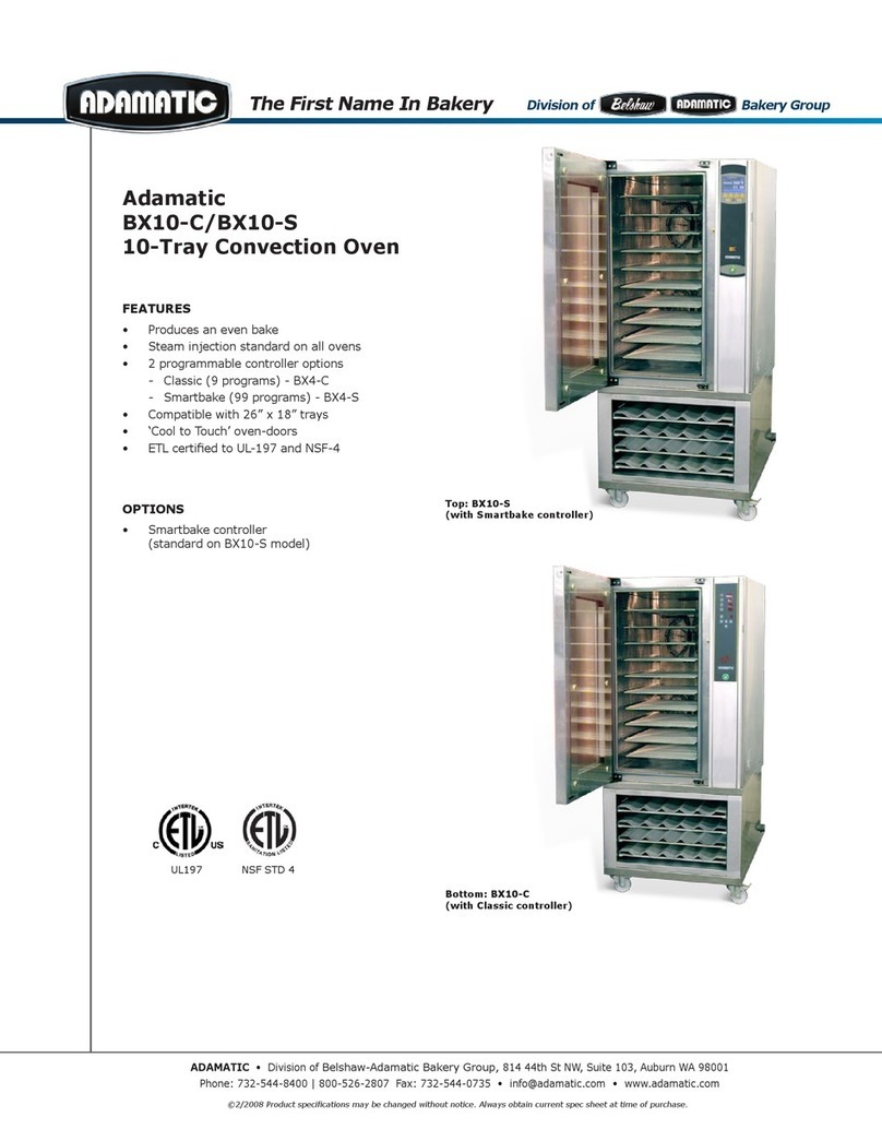 Belshaw Brothers Adamatic BX10-C Features & dimensions