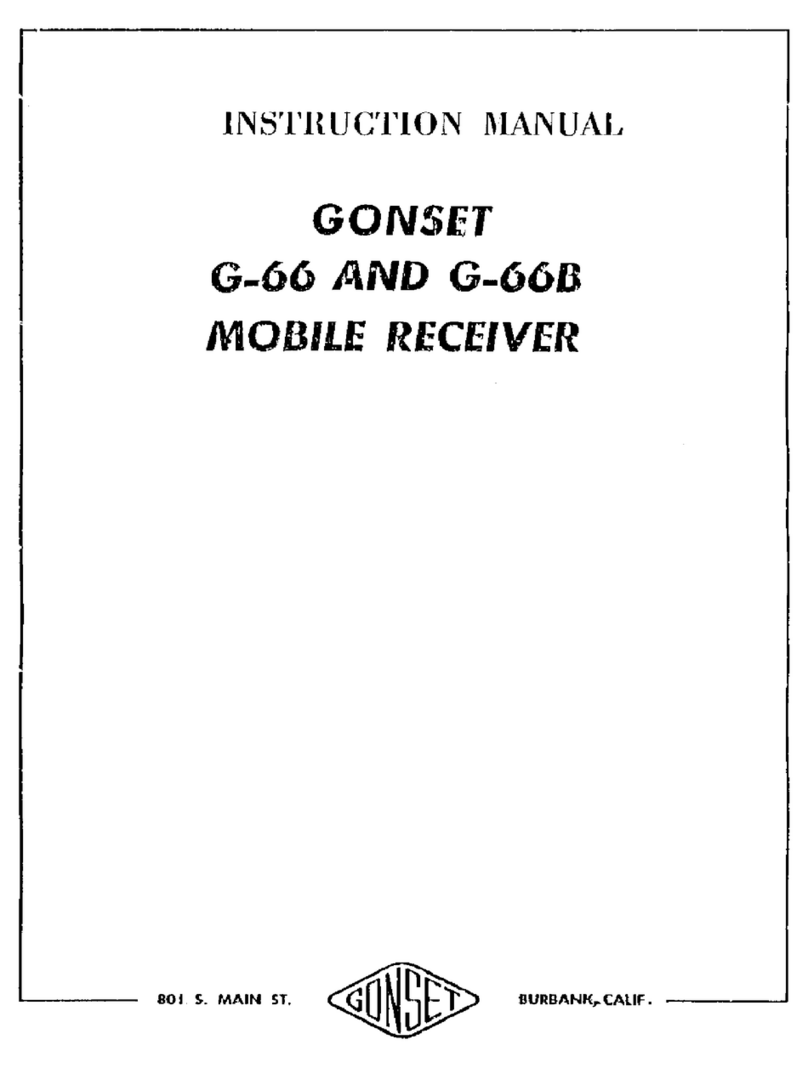 Gonset G-66 instruction manual