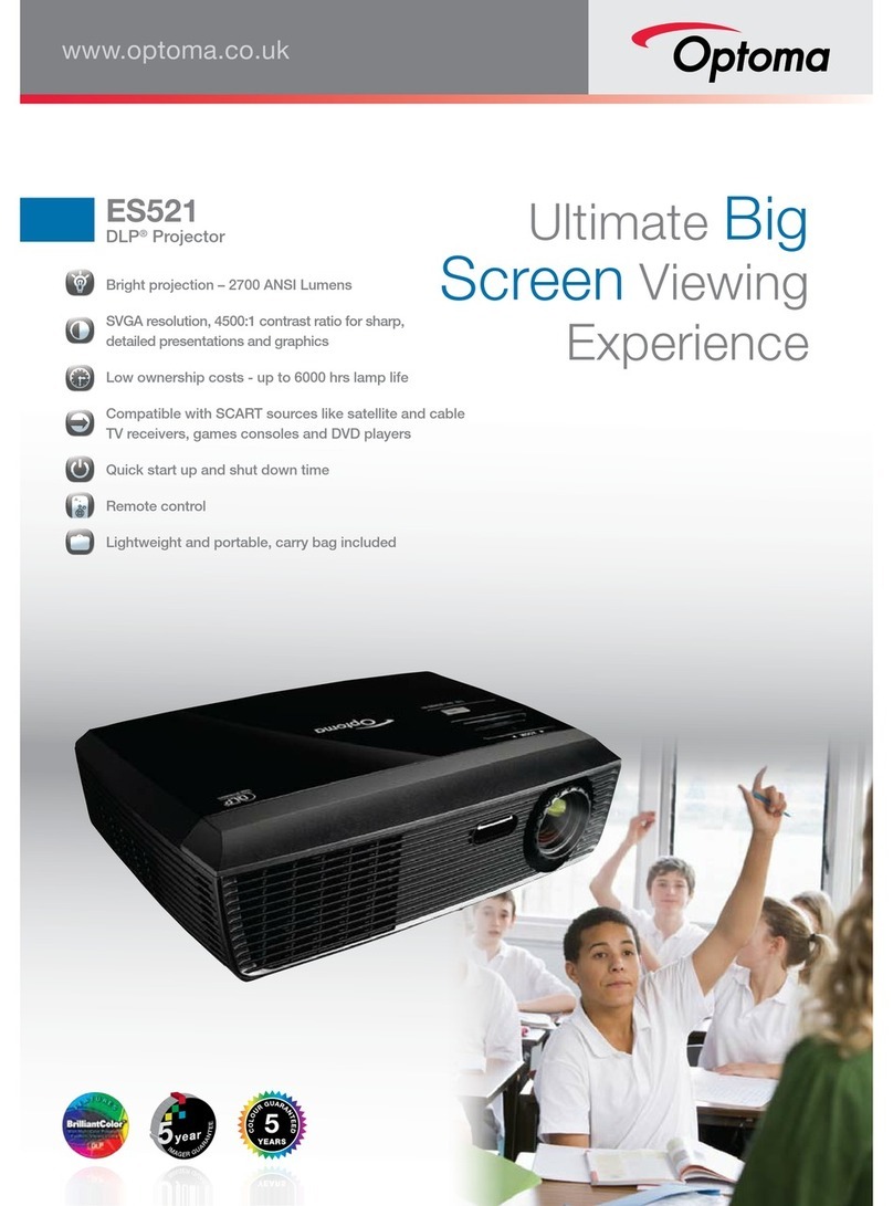 Optoma ES521 Brochure & specs