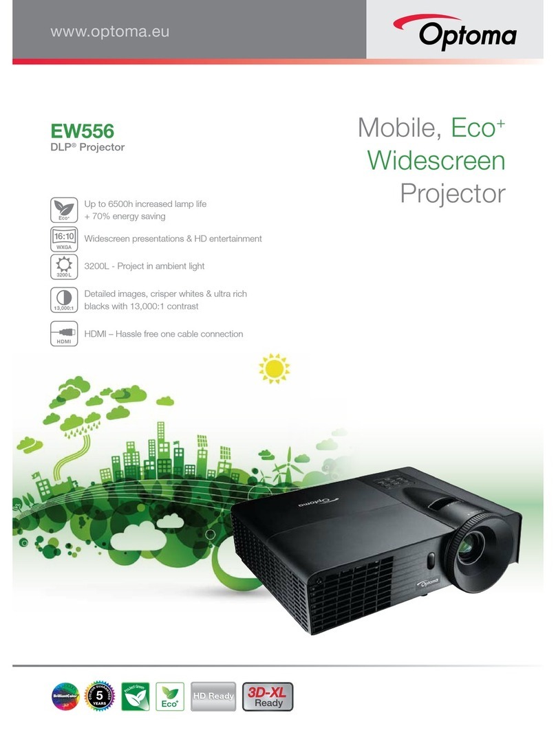 Optoma EW556 Brochure & specs