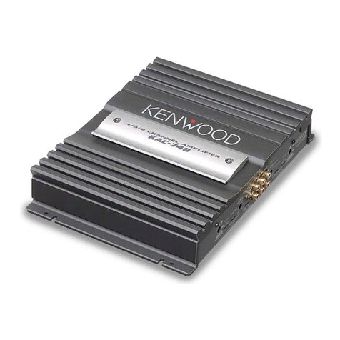Kenwood KAC-848 instruction manual