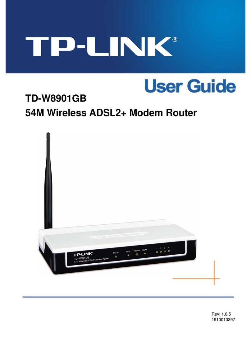 TP-Link TD-W8901GB User manual