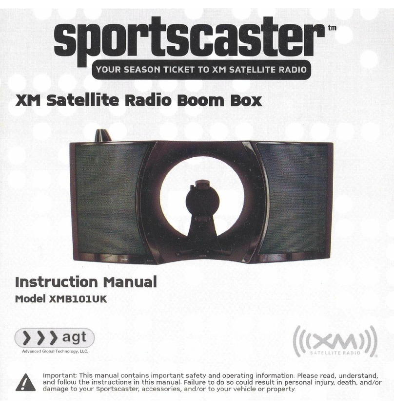Sportscaster XMB101UK User manual