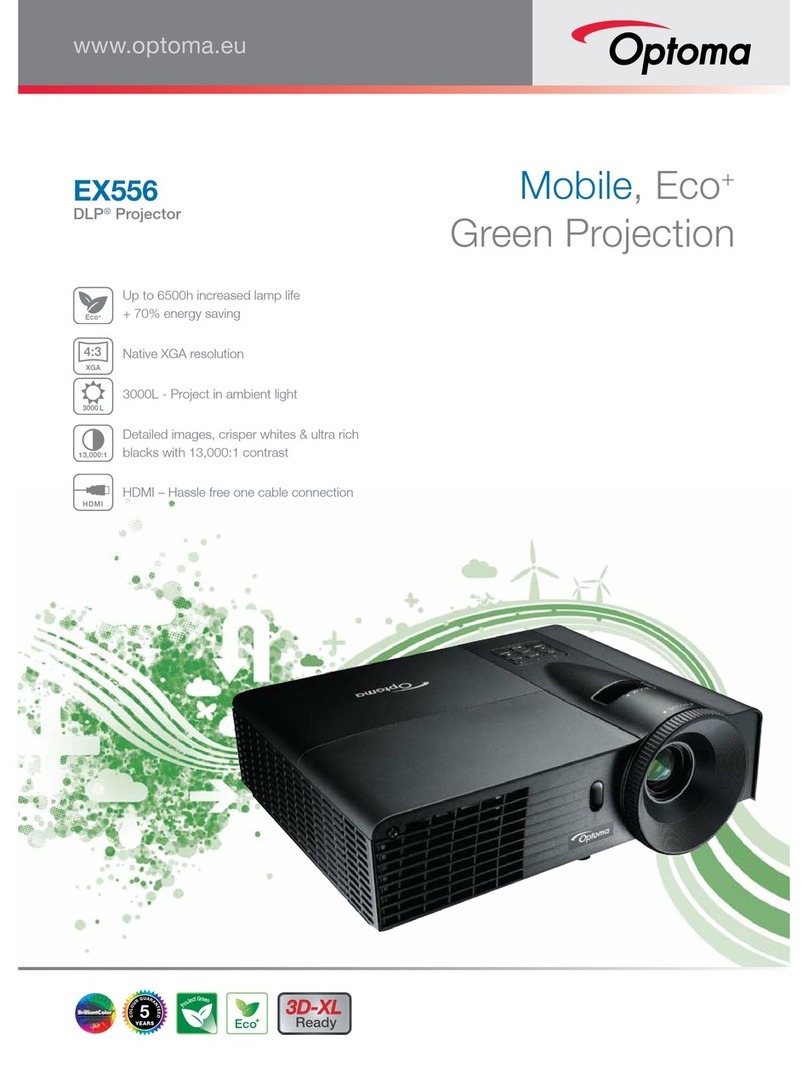 Optoma EX556 User manual