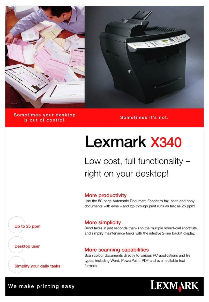 Lexmark X340 Specifications