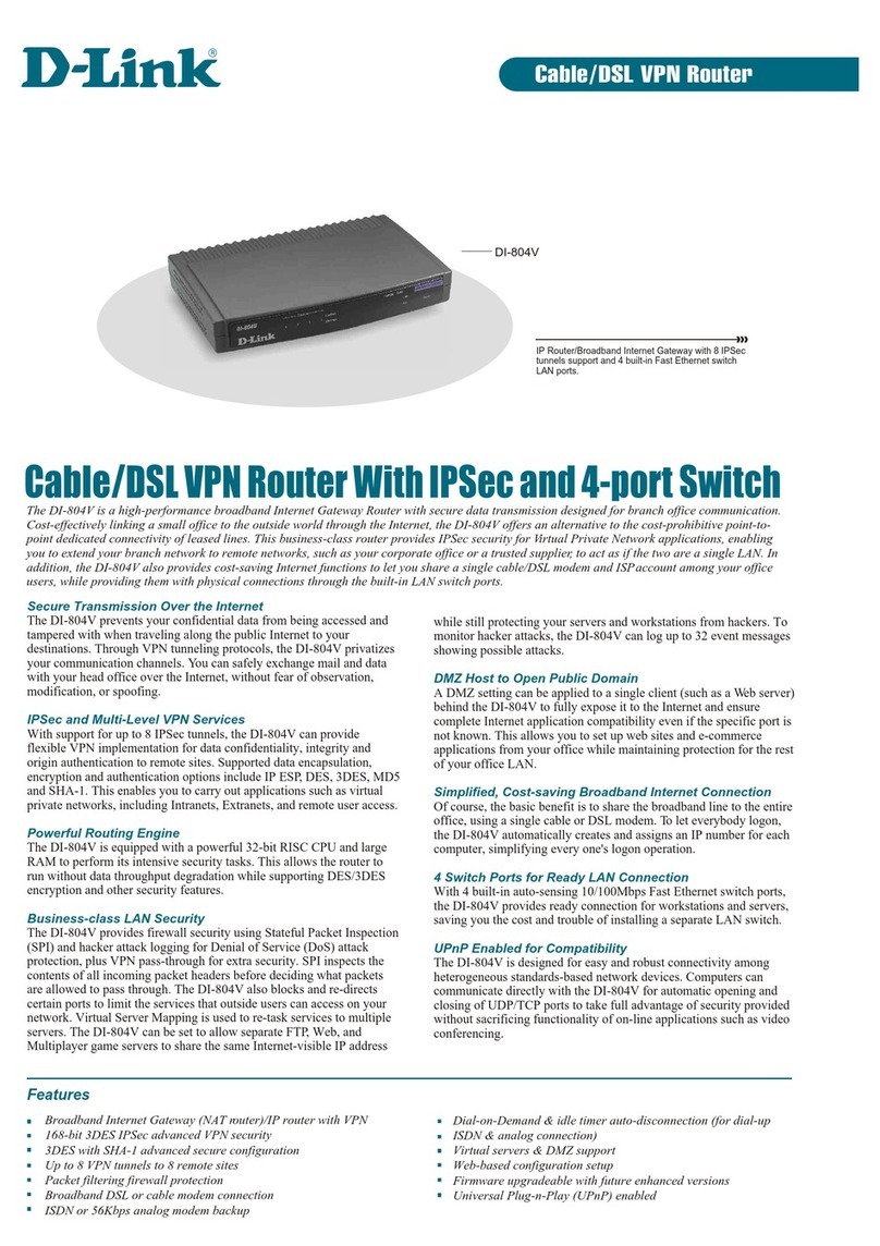 D-Link DI-804V User manual D-Link DI-804V User manual