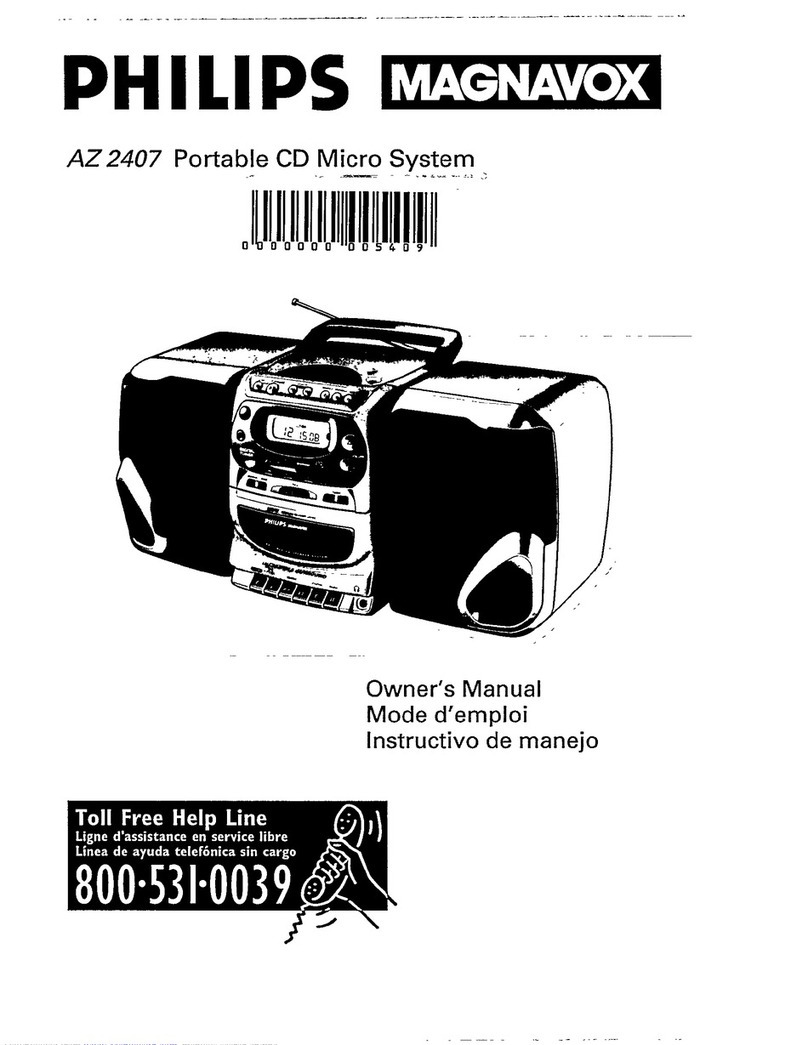 Philips/Magnavox AZ 2407 User manual