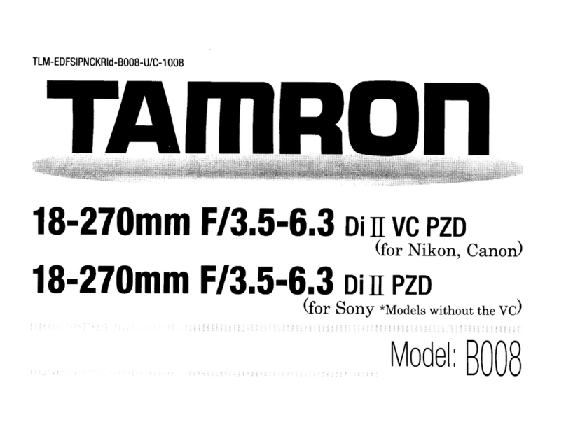Tamron B008 user manual