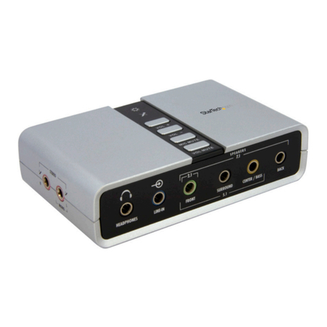 StarTech.com ICUSBAUDIO7D User manual