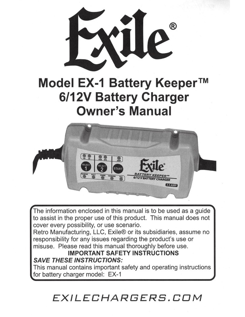 Exile EX-1 Battery Keeper owner's manual