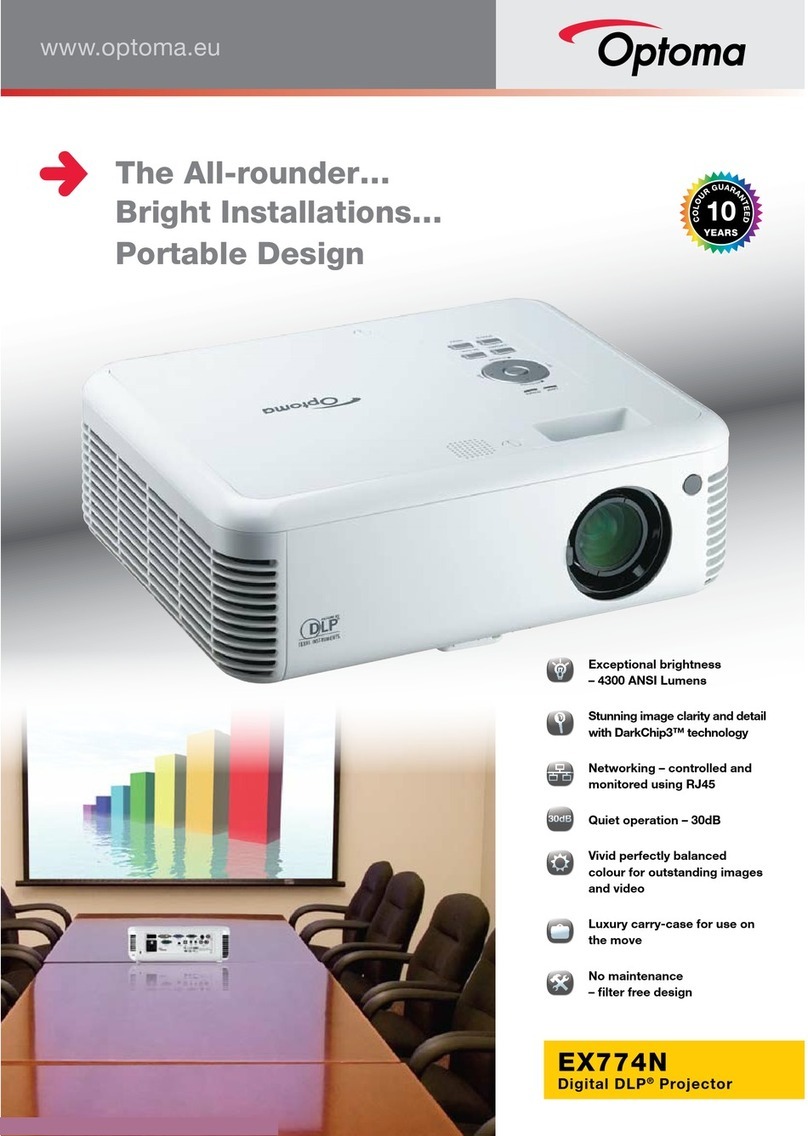 Optoma EX774N Brochure & specs