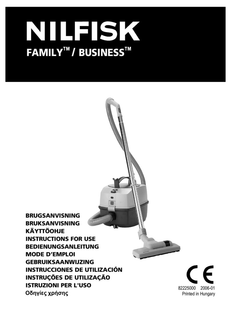 Nilfisk-Advance family User manual