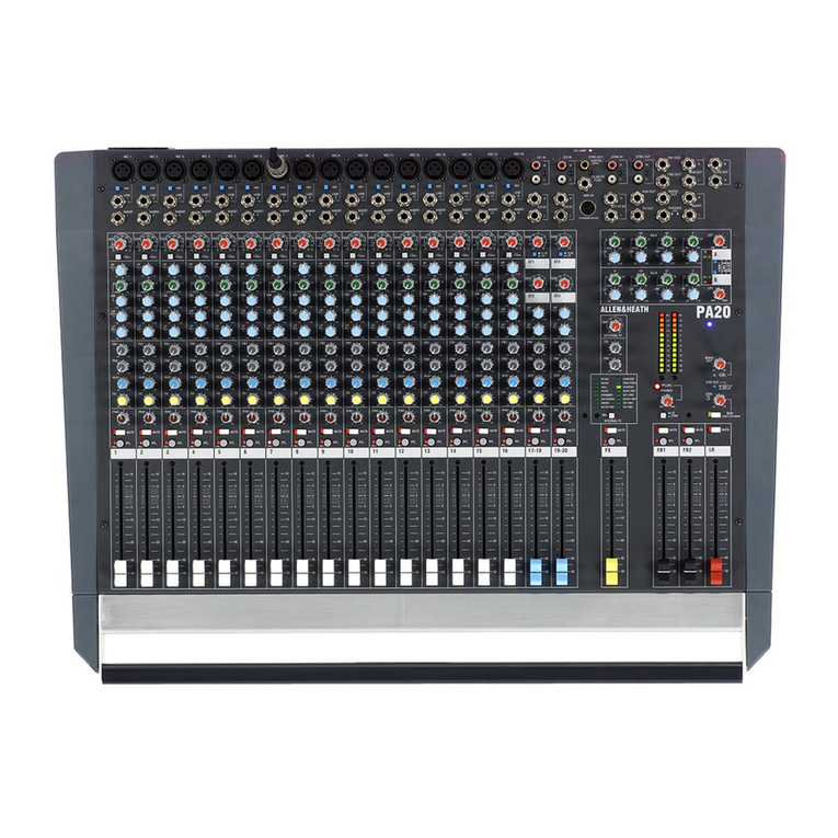 ALLEN & HEATH PA Series Operating and installation instructions