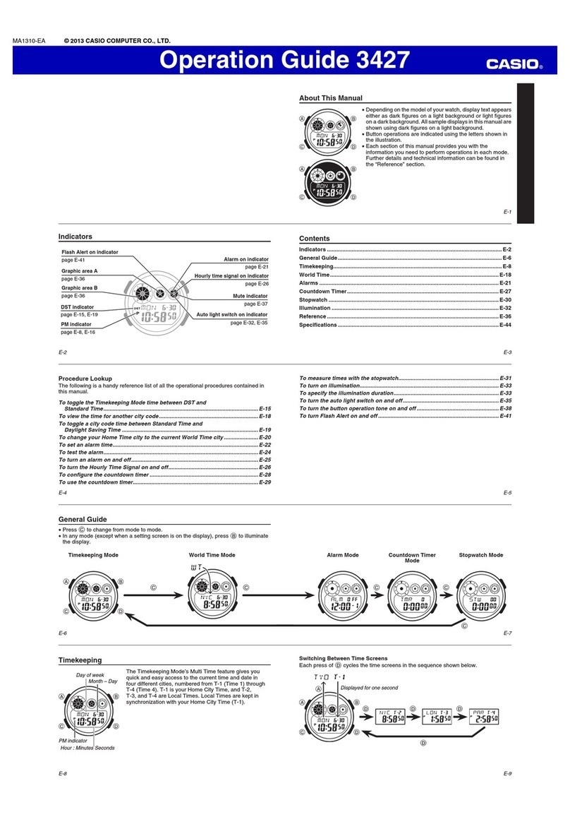 Casio 3427 User manual