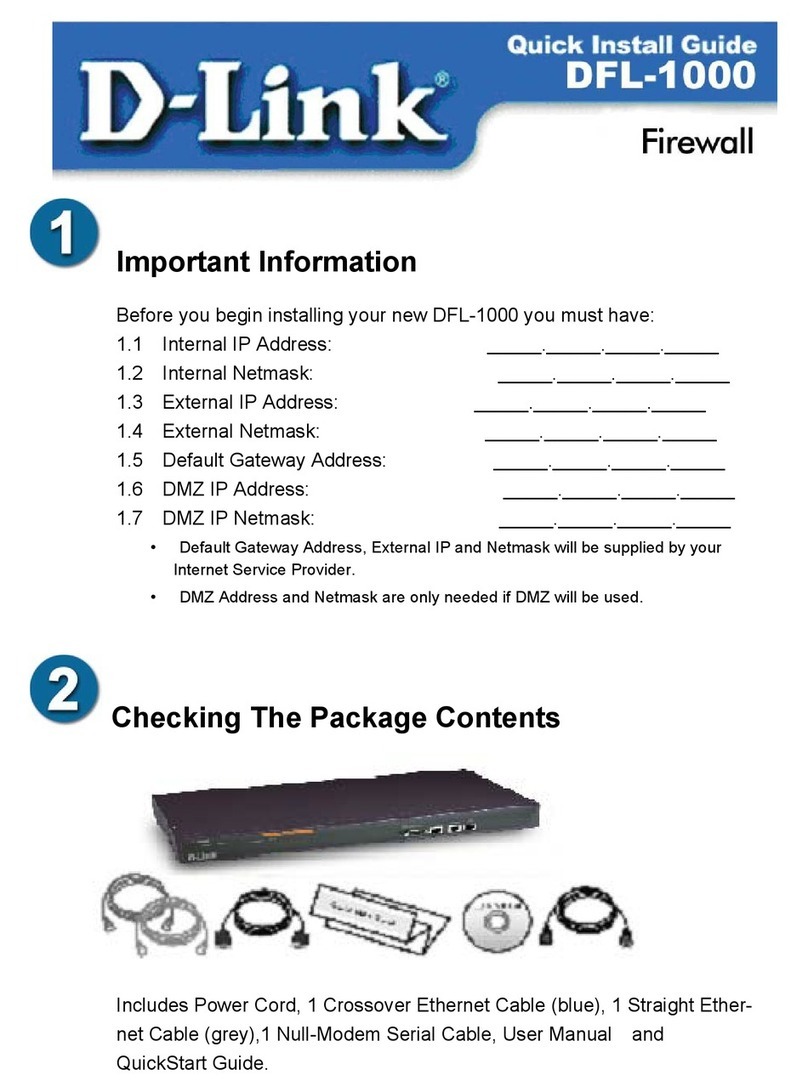 D-Link DFL-1000 User manual D-Link DFL-1000 User manual