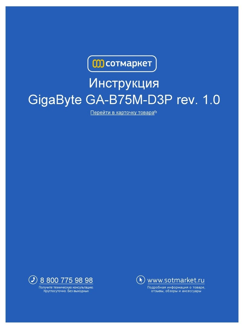 Gigabyte GA-B75M-D3P user manual