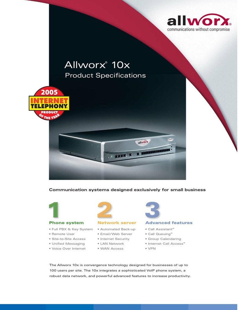Allworx Allworx 10x Installation instructions