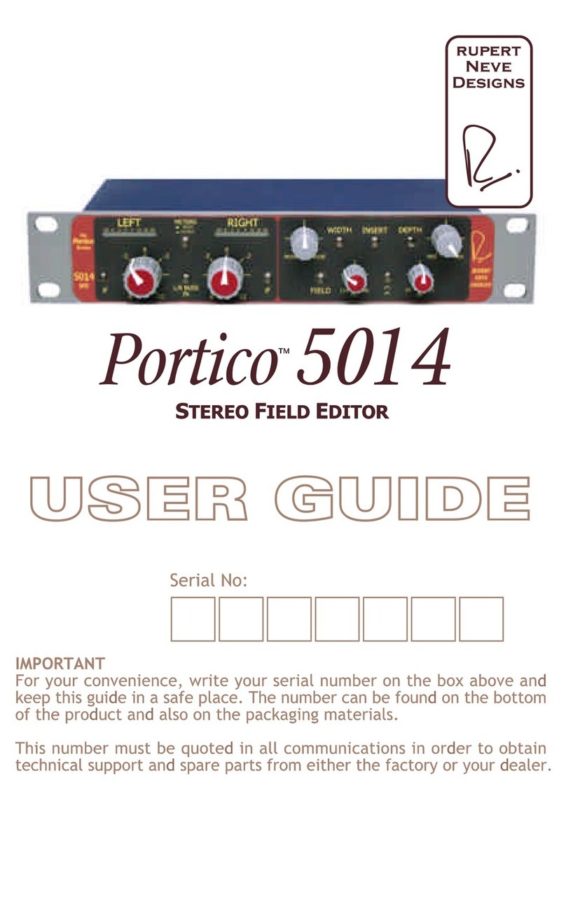 Rupert Neve Designs Portico 5014 user guide