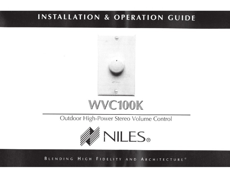 Niles WVC100K Original operating instructions Niles WVC100K Original operating instructions